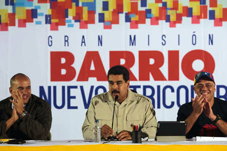 Durante un encuentro con la militancia del PSUV